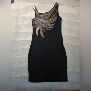 Asos women's bodycon dress size 8 (uk) with beaded detailed neck line